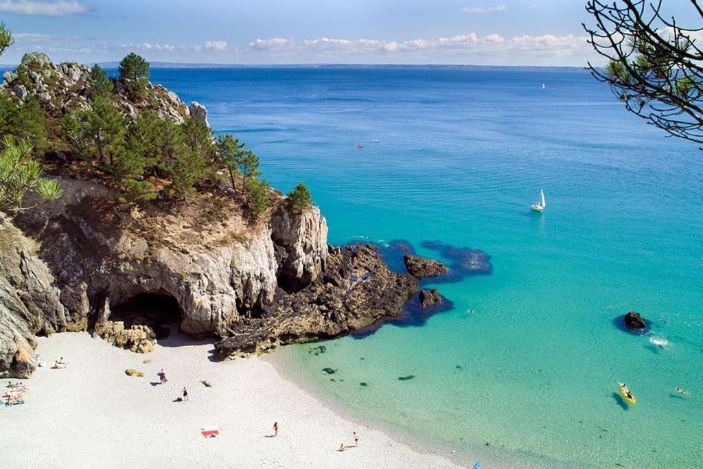 Maison A Morgat En Bretagne Sur La Presqu'Ile De Crozon Situee A 800 M De La Mer Piscine Chauffee Toute L'Annee Travaux Piscine Du 10 Au 20 Juin 2025 Крозон Экстерьер фото